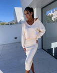 Jordan | V-Neck Fitted Skirt Set