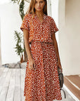 Women's Flowy Printed Midi Dress