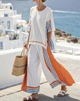 Destiny | Stripe Trim Pants Set