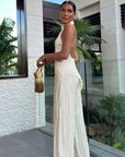 Women's Pleated Top & Pants Set