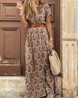 Women's Versatile Printed Maxi Dress