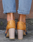 Chloe | Colorblock T-Strap Sandals