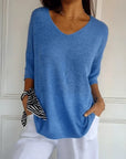 Women's Warm V-Neck Sweater