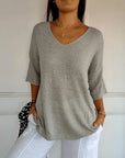 Women's Warm V-Neck Sweater