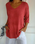 Women's Warm V-Neck Sweater