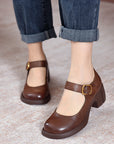 Women's Versatile Block Heel Shoes