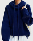 Women's Layered Knitted Hoodie