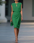 Anna | Short Sleeve Midi Dress