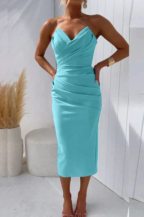 Women's Modern Backless Midi Dress