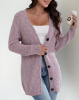 Women's Relaxed Buttoned Cardigan