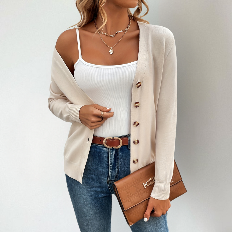 Women's Neat Buttoned Cardigan