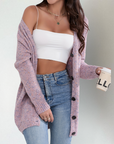Women's Relaxed Buttoned Cardigan