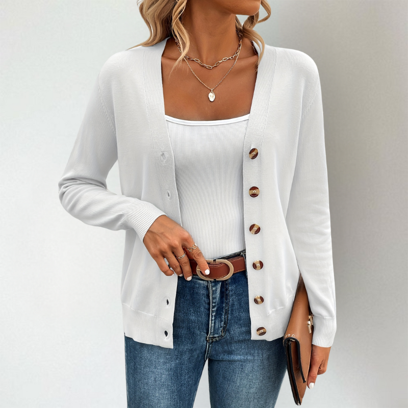 Women's Neat Buttoned Cardigan