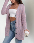 Women's Relaxed Buttoned Cardigan