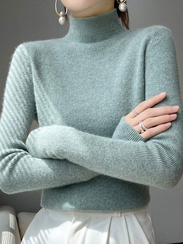 Women's Neat Turtleneck Turtleneck Sweater