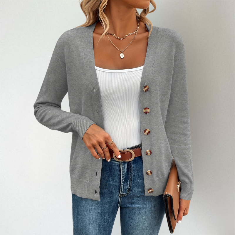 Women's Neat Buttoned Cardigan
