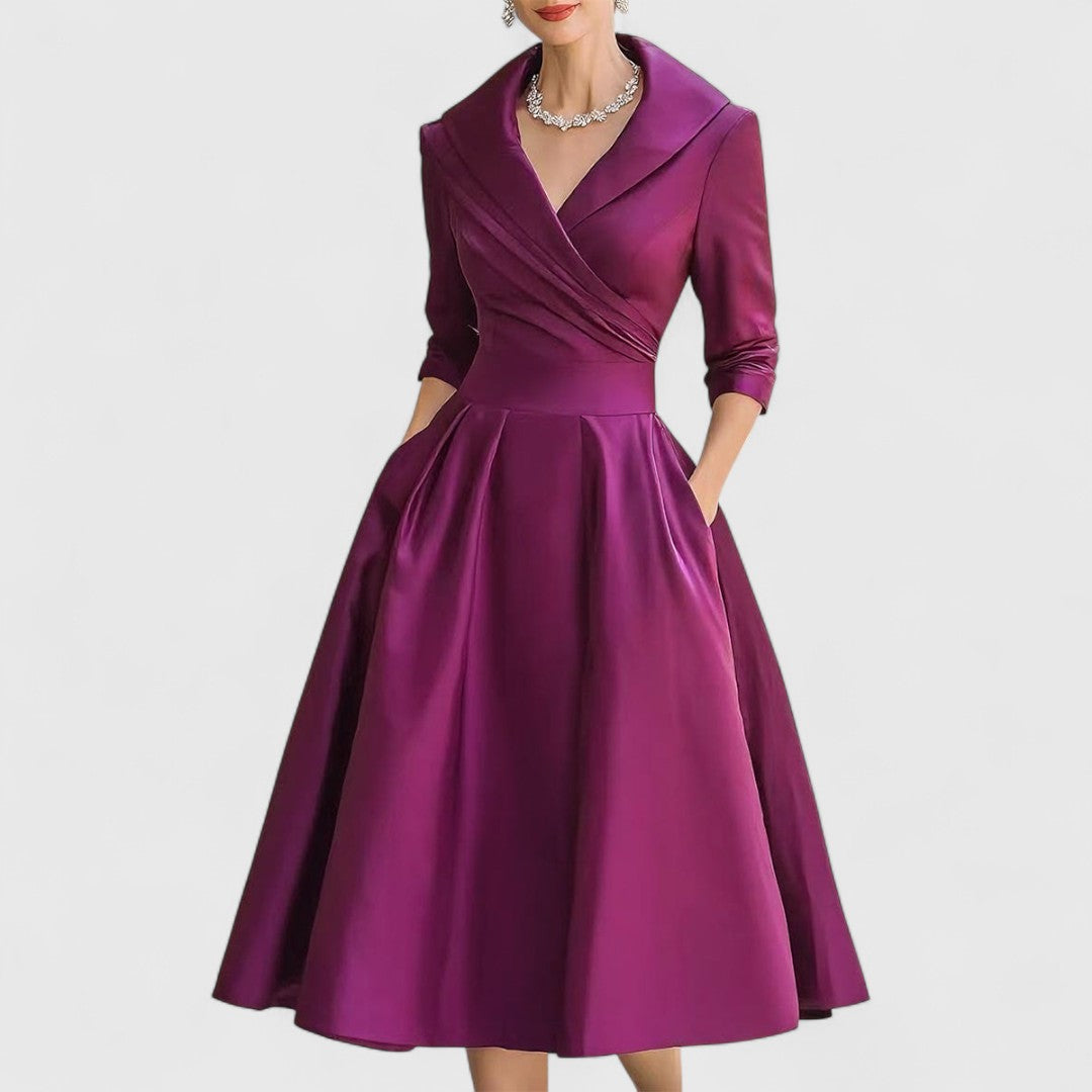 Women's Stylish Wrap Midi Dress