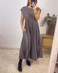 Women's Comfortable Short Sleeve Maxi Dress