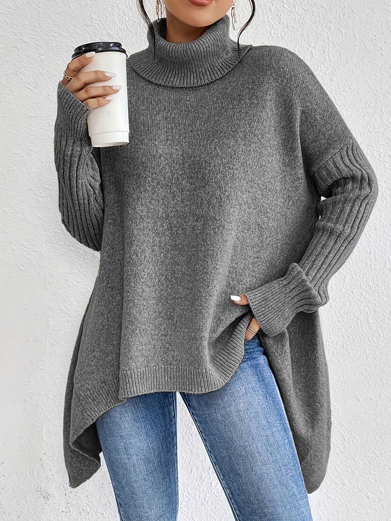 Women's Relaxed Turtleneck Sweater