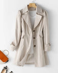 Women's Sleek Buttoned Coat
