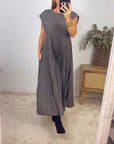 Women's Comfortable Short Sleeve Maxi Dress