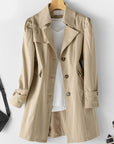 Women's Sleek Buttoned Coat