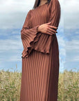 Mila | Pleated Maxi Dress