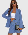 Logan | Open Blazer Shorts Set