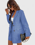Logan | Open Blazer Shorts Set