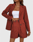 Logan | Open Blazer Shorts Set