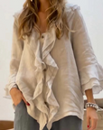 Women's Lightweight V-Neck Blouse