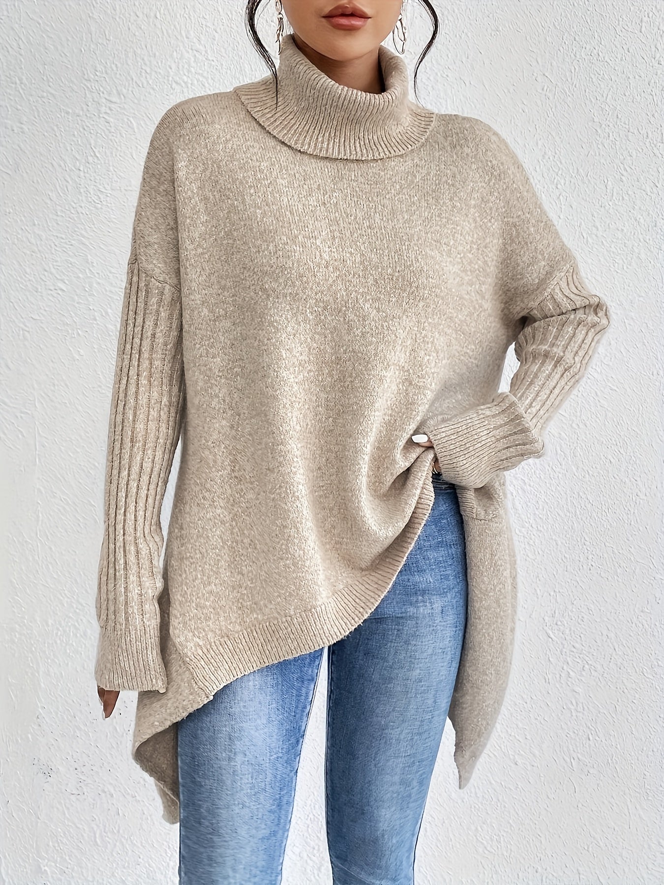 Women's Relaxed Turtleneck Sweater