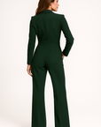 Women’s V Neck Long Sleeve Jumpsuit