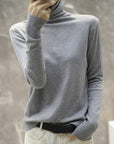 Women's Comfortable Ribbed Turtleneck Sweater
