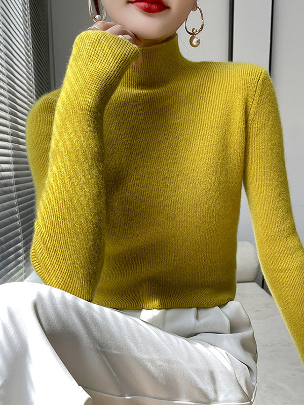 Women's Neat Turtleneck Turtleneck Sweater