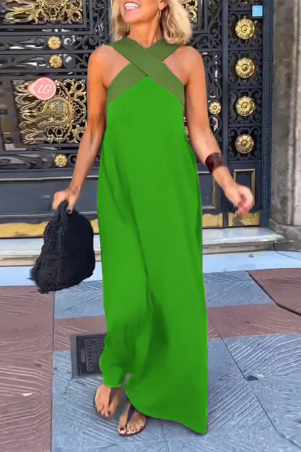 Women's Flowy Backless Dress