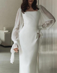 Women’s Maxi Long Sleeve Wedding Dress