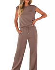 Josephine | Tank Top Drawstring Pants Set