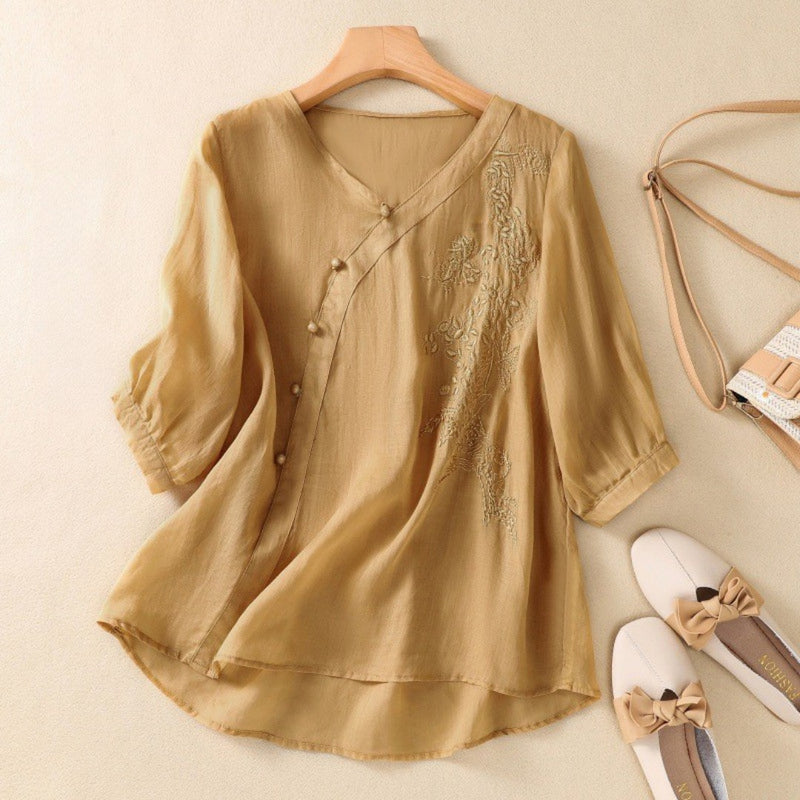 Women's Polished Buttoned Sweater