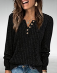 Women's Effortless Buttoned Sweater