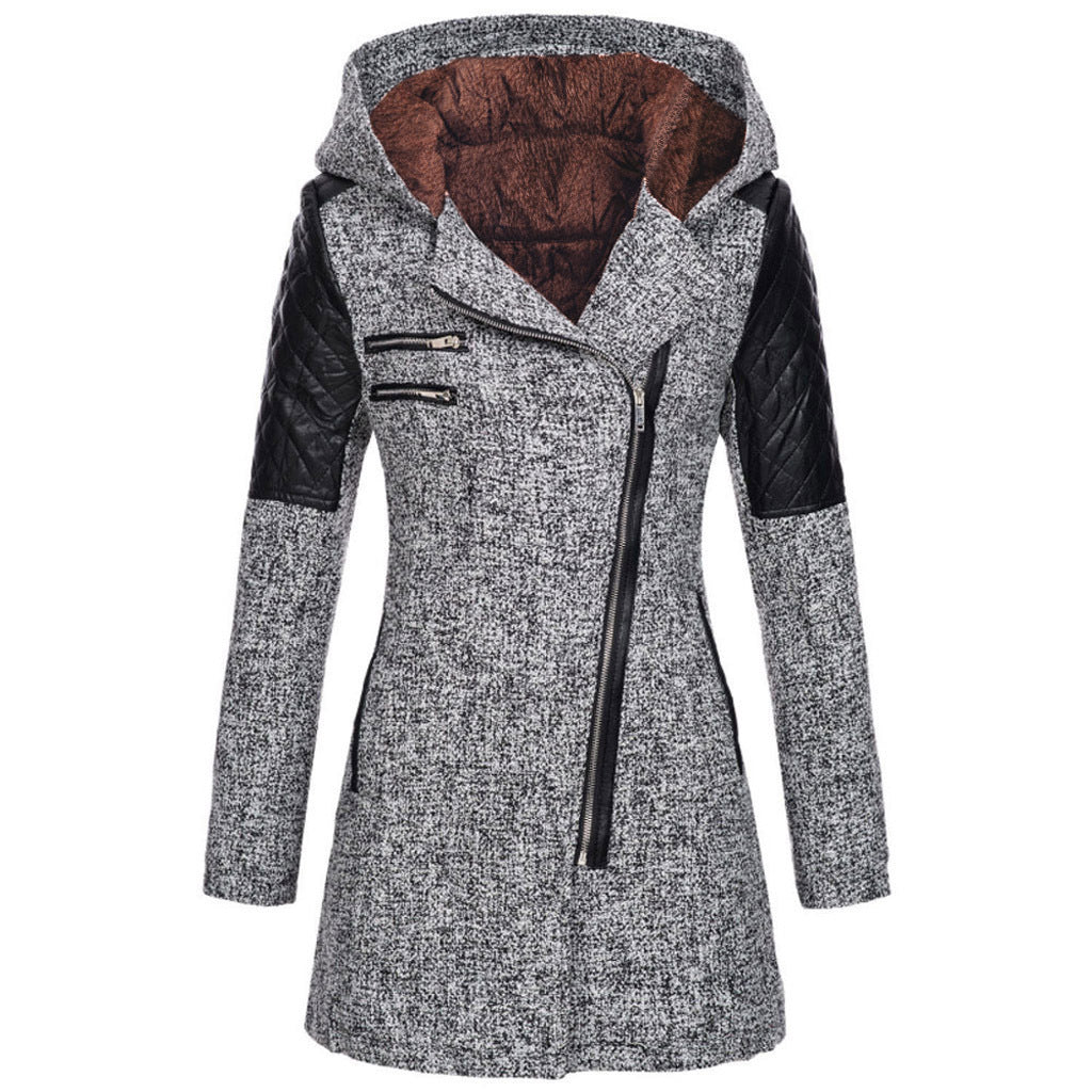 Women's Chic Zip-Up Coat