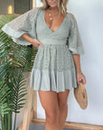Women's Flattering Layered Dress