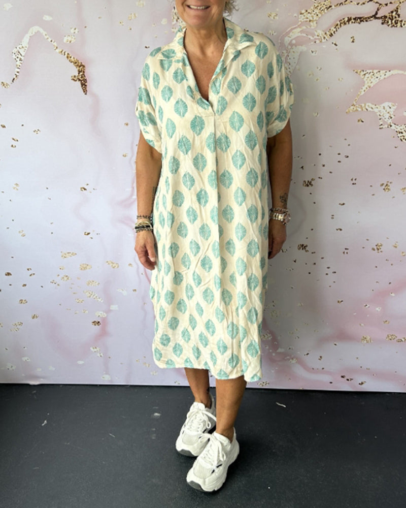 Women's Effortless Printed Shirt Dress