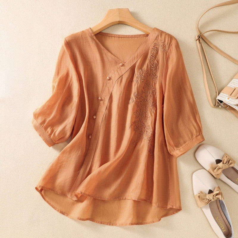 Women's Polished Buttoned Sweater