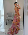 Women's Refined Printed Maxi Dress