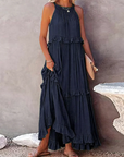 Women's Refined Ruched Maxi Dress