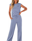 Josephine | Tank Top Drawstring Pants Set