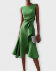 Women's Flattering Sleeveless Midi Dress