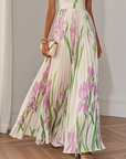 Women's Graceful Pleated Maxi Dress