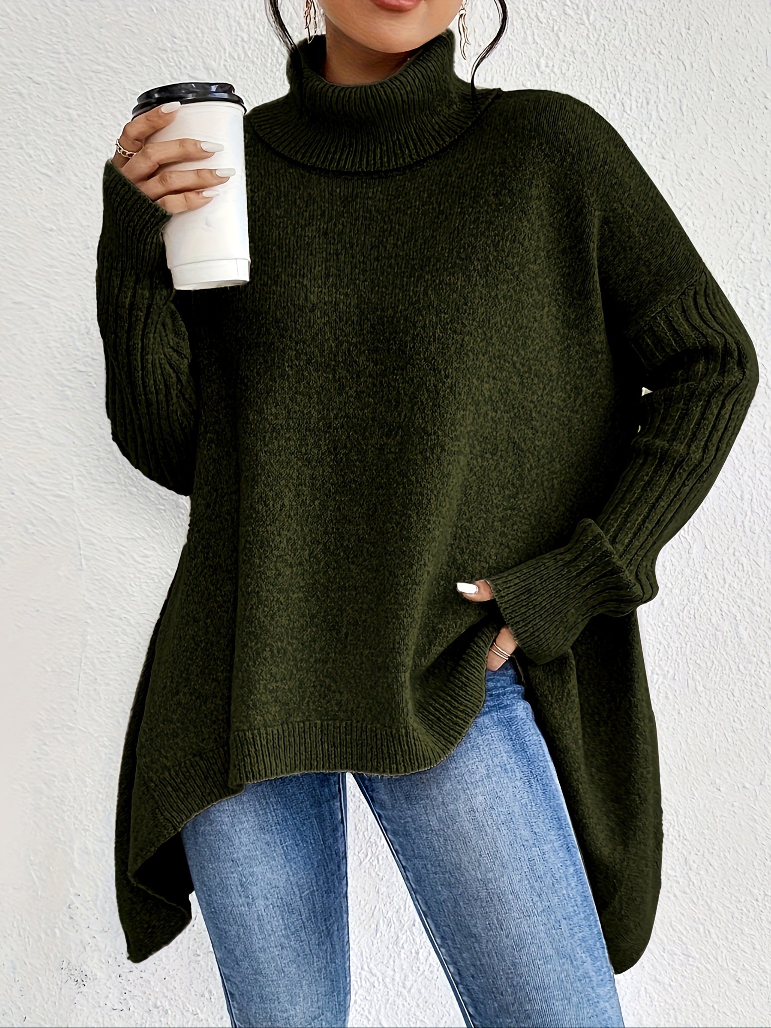 Women's Relaxed Turtleneck Sweater